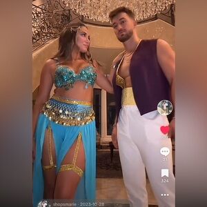 2 PIECES FROM JASMINE COSTUME- SOLD TOGETHER!